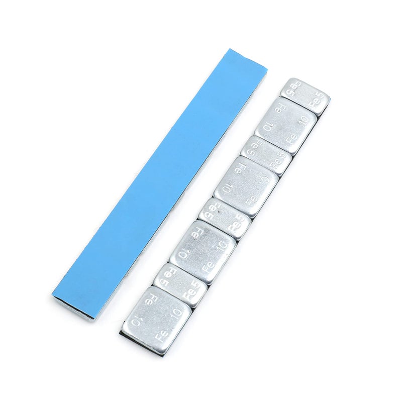 F FIERCE CYCLE 2.1oz Adhesive Back Wheel Balance Weights Strips for Motorcycle 124 x 18mm 5pcs - Image 3